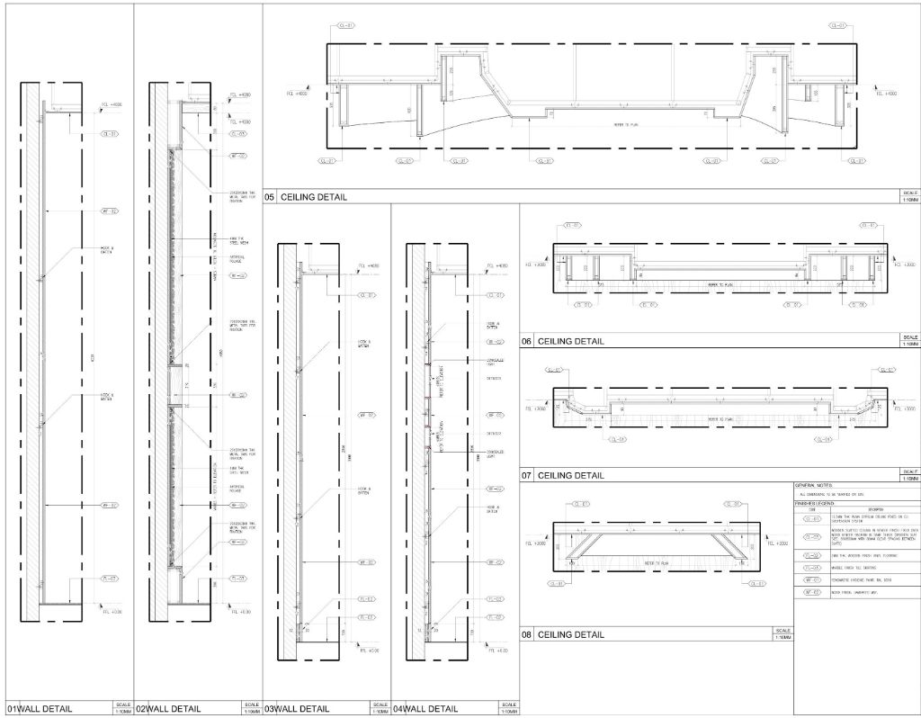 AMAALA Four Seasons — Wall Detail Sections