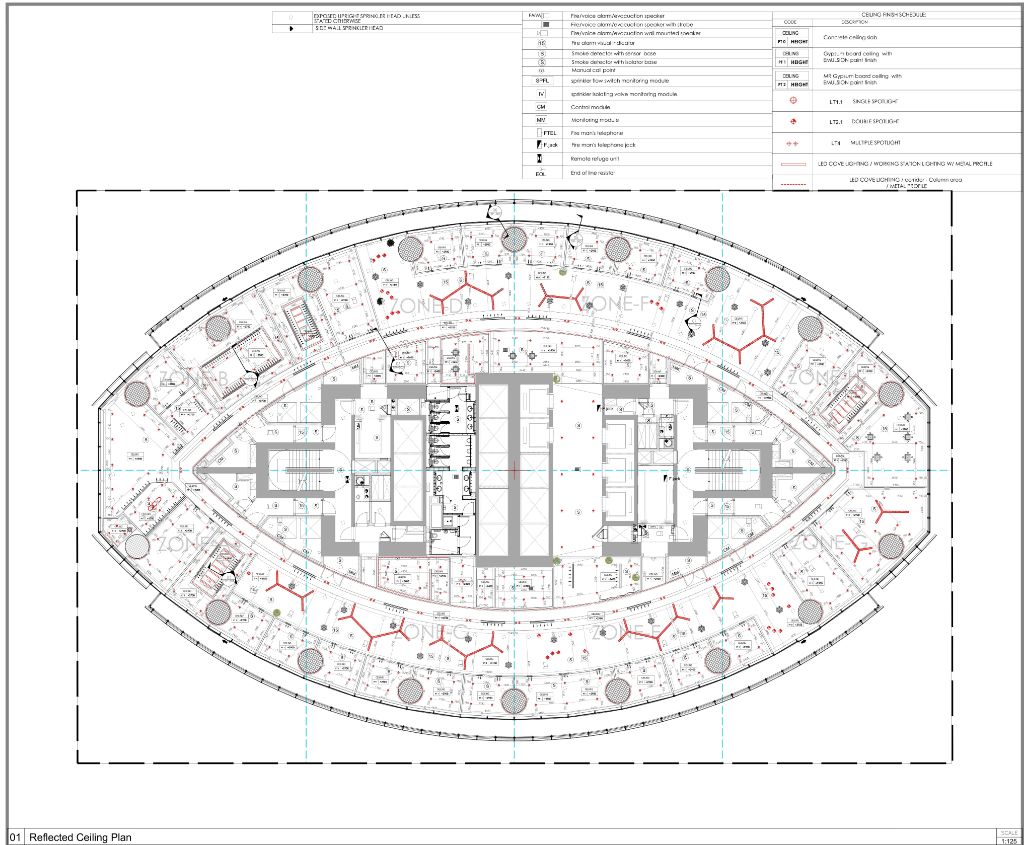 AMAALA Four Seasons — Reflected Ceiling Plan