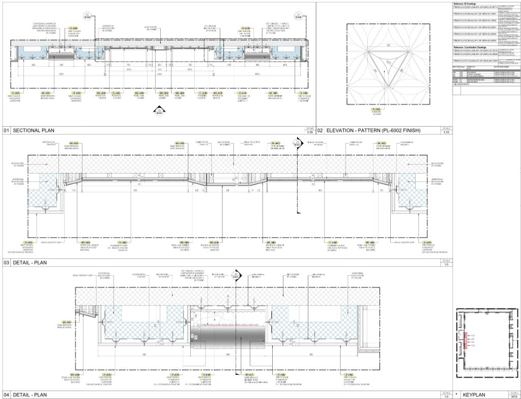 Decorative Ceiling Feature — Sectional Plan & Details